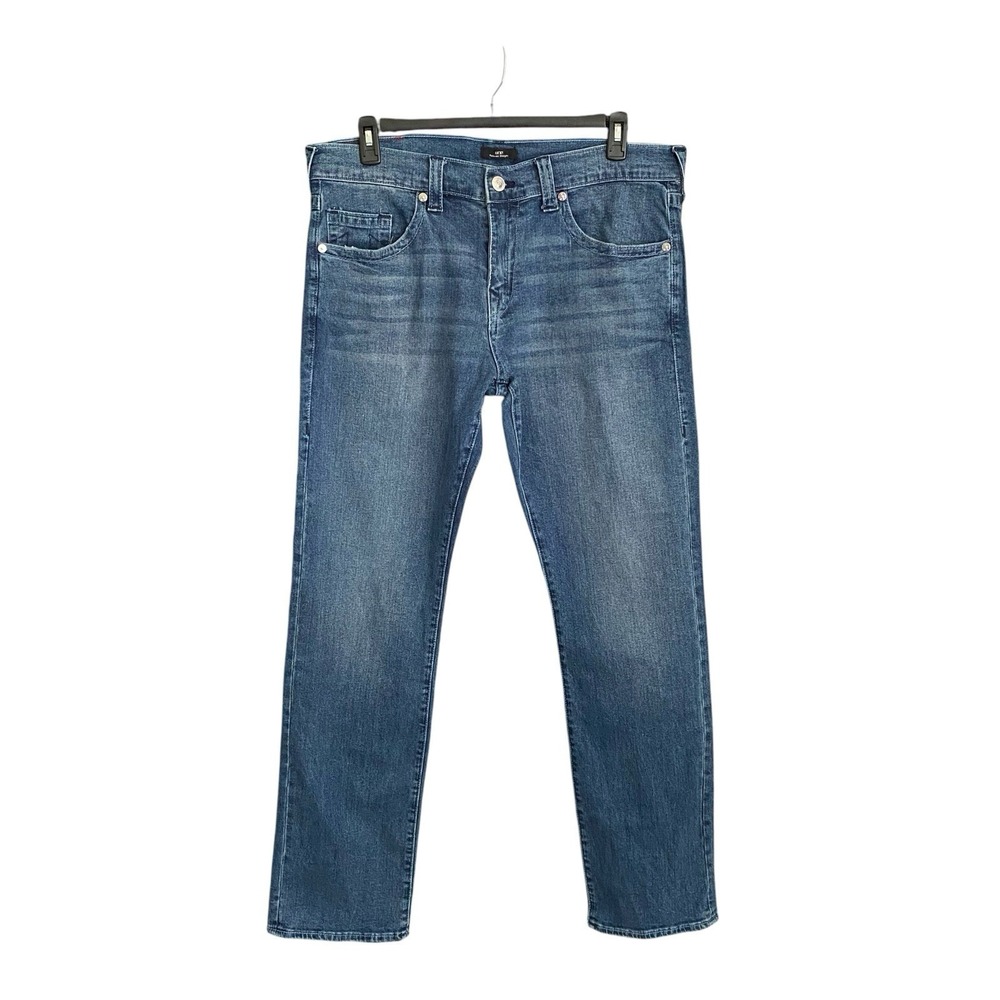 True‎ Religion Ricky Relaxed Straight Jeans Men's Size 36 Dark Roper Wash 38X35"